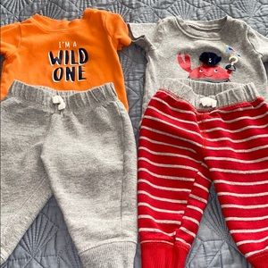 Onesies, pants and jammies for baby boys!